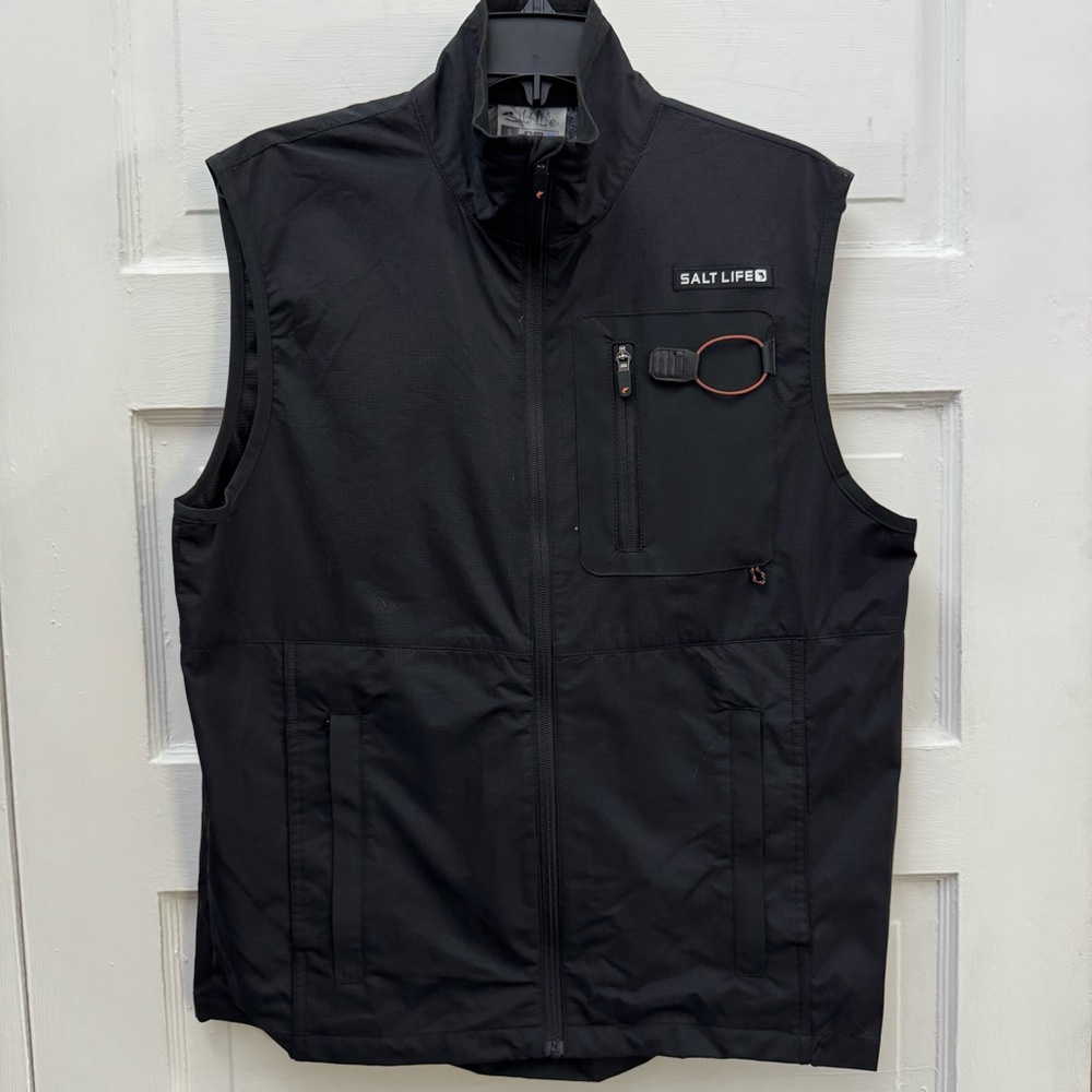 Utility Fishing Vest Salt Life SLX Mens Small Black